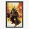 Buy ⭐ Star Wars Book of Boba Fett Lunge Framed Wood Wall Art 🔔