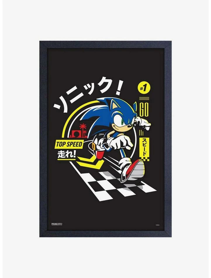 Hot Sale ๐ Sonic the Hedgehog Top speed Framed Wood Wall Art ๐ 1 Hot Sale ๐ Sonic the Hedgehog Top speed Framed Wood Wall Art ๐