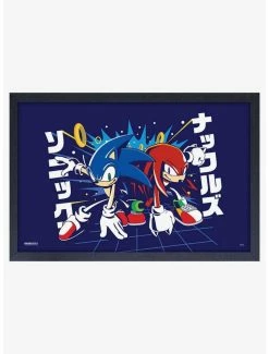 Best deal 🔥 Sonic the Hedgehog Race Framed Wood Wall Art ⭐
