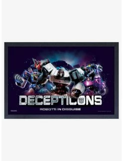 Best Pirce 🎁 Transformers Decepticons Framed Wood Wall Art ⭐