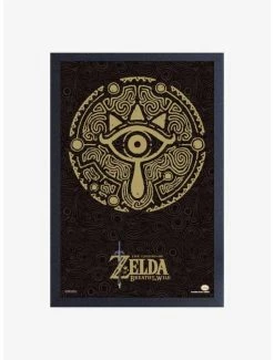 Best deal ✨ Nintendo Legend of Zelda Breath of the Wild Sheikah Eye Framed Wood Wall Art 😉