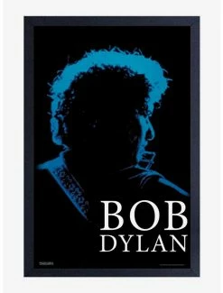 Best Pirce 💯 Bob Dylan Blue Framed Wood Wall Art 🔥