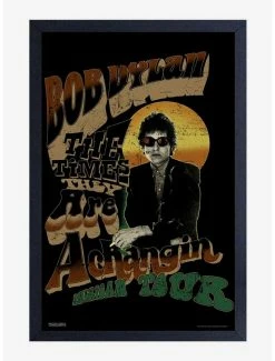 Budget ⌛ Bob Dylan Position Framed Wood Wall Art 🧨