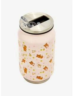 Best Sale 🔔 Rilakkuma Trio Floral Stainless Steel Can Tumbler 🎉 -Furniture Outlet Store 18070612 av2