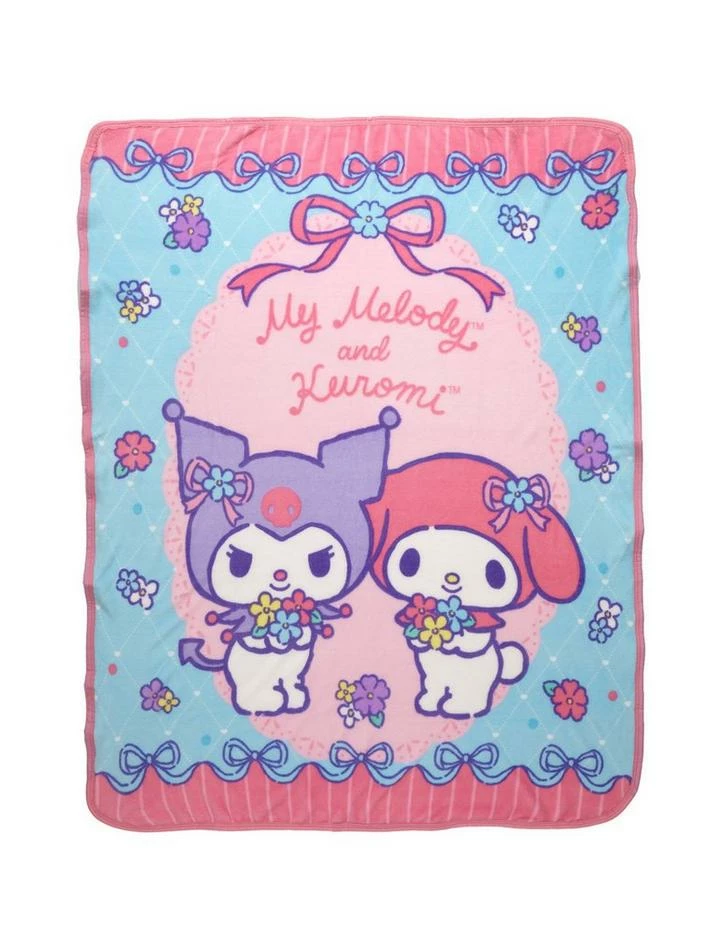 Coupon ๐ฅ My Melody & Kuromi Floral Throw Blanket ๐ 1 Coupon ๐ฅ My Melody & Kuromi Floral Throw Blanket ๐