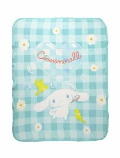 Deals 🎉 Cinnamoroll Gingham Bubble Throw Blanket 😉