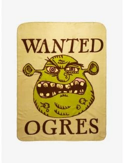 Best Pirce 💯 Shrek Wanted Sign Throw Blanket 😍