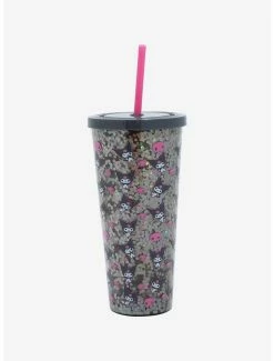 New 🧨 Kuromi Skull Glitter Acrylic Travel Cup 🌟