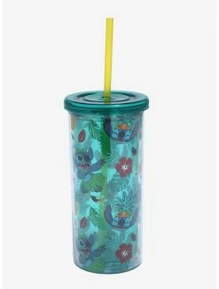 Best Pirce 😍 Disney Lilo & Stitch Hula Floral Acrylic Travel Cup 🤩