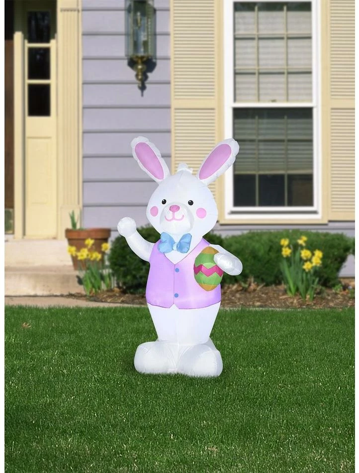 Cheapest 🛒 Airblown Inflatable Easter Bunny with Decorated Egg 🔔 2 Cheapest 🛒 Airblown Inflatable Easter Bunny with Decorated Egg 🔔 - Image 2