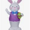 Cheapest 🛒 Airblown Inflatable Easter Bunny with Decorated Egg 🔔
