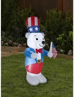 Deals ✔️ Airblown Inflatable Patriotic Polar Bear 🛒 -Furniture Outlet Store 18218869 av1