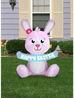 Brand new 👏 Airblown Inflatable Pink Easter Bunny 🧨 -Furniture Outlet Store 18218873 av1