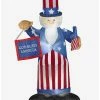 Budget ❤️ Airblown Inflatable Uncle Sam with Flag and Banner 🛒