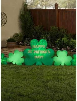 Outlet 🤩 Airblown Inflatable Kaleidoscope St. Patrick's Day Cluster of Clovers 🔔 -Furniture Outlet Store 18218879 av1