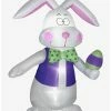 Deals 😀 Airblown Inflatable White Bowtie Bunny with Vest 👏