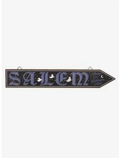 Best Pirce 🥰 Disney Hocus Pocus Salem Arrow Wooden Sign 🎉