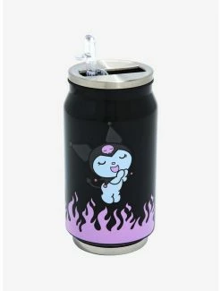 Hot Sale ๐ฅ Kuromi Flames Soda Can Water Bottle ๐