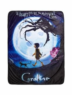 Best Pirce 😉 Coraline Poster Throw Blanket 😉