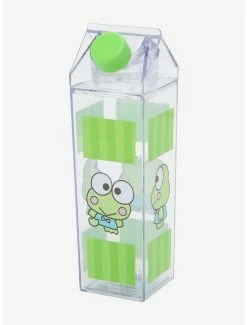 Promo ๐ Keroppi Stripe Milk Carton Water Bottle ๐