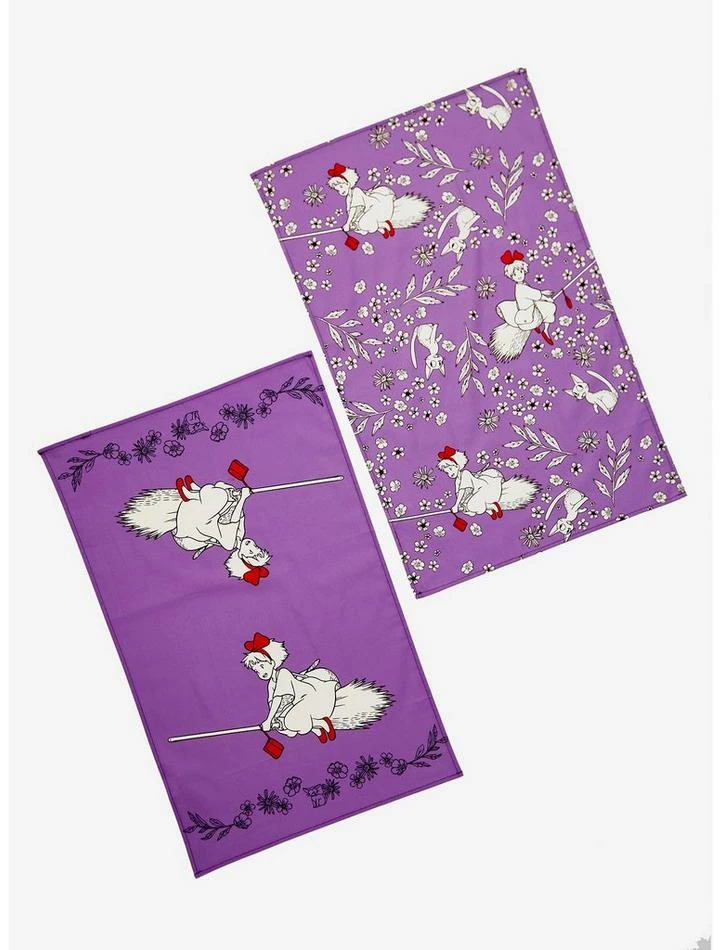 Wholesale ๐ Studio Ghibli Kiki's Delivery Service Floral Towel Set ๐ฅ 2 Wholesale ๐ Studio Ghibli Kiki's Delivery Service Floral Towel Set ๐ฅ - Image 2