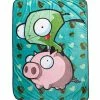 Best deal 🌟 Invader Zim GIR & Pig Throw Blanket ✨