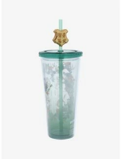 Best Pirce 😍 Harry Potter Hogwarts Floral Acrylic Travel Cup 🔔 -Furniture Outlet Store 18333434 av1