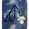 Promo 🔥 Harry Potter Deathly Hallows Floral Throw Blanket 😍