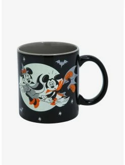 Deals ✔️ Disney Mickey Mouse & Minnie Mouse 💀 Halloween Mug 🧨