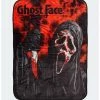 Outlet 😉 Scream Ghost Face Knife Throw Blanket 😍