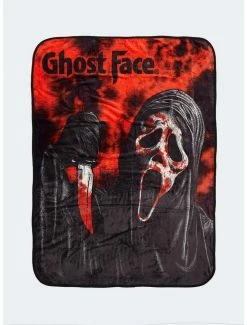 Outlet 😉 Scream Ghost Face Knife Throw Blanket 😍