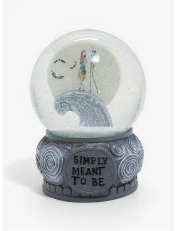 Promo 🤩 The Nightmare Before 🎄 Christmas Jack & Sally Snow Globe Hot Topic Exclusive 🥰