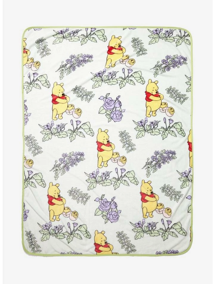 Best Pirce ❤️ Disney Winnie The Pooh Flower Throw Blanket ✔️ 1 Best Pirce ❤️ Disney Winnie The Pooh Flower Throw Blanket ✔️