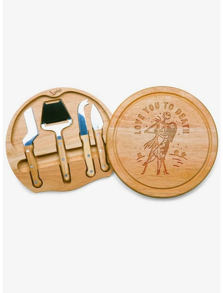 Coupon โจ Disney The Nightmare Before ๐ Christmas Jack and Sally Cheese Cutting Board & Tools Set ๐คฉ 1 Coupon โจ Disney The Nightmare Before ๐ Christmas Jack and Sally Cheese Cutting Board & Tools Set ๐คฉ
