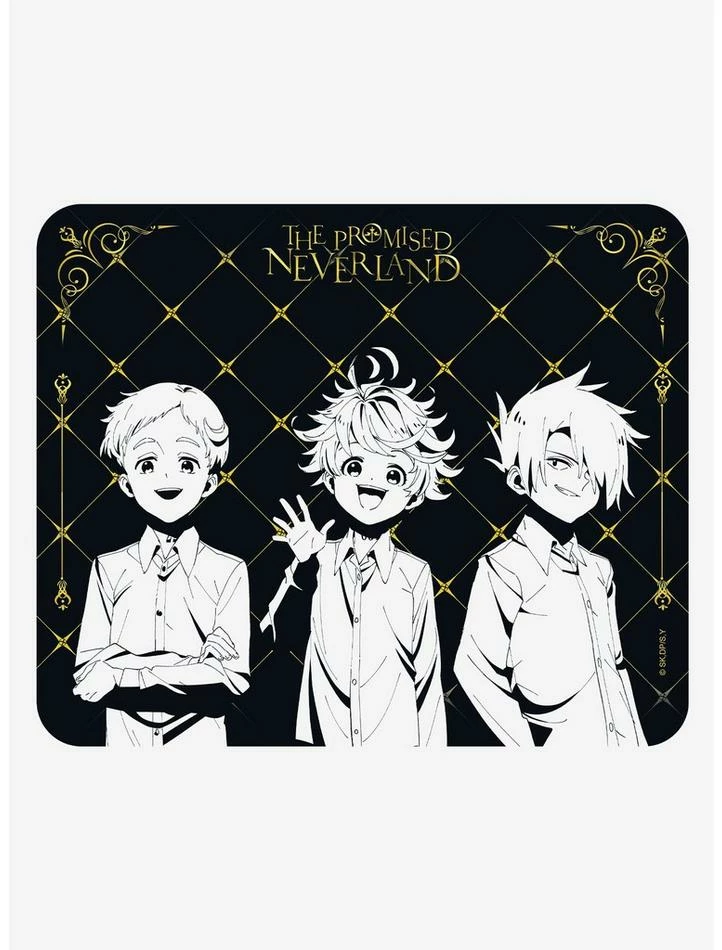 Discount 😀 The Promised Neverland Orphans Mousepad 🎁 1 Discount 😀 The Promised Neverland Orphans Mousepad 🎁