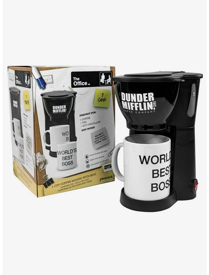 Buy 🥰 The Office Single Cup Coffee Maker with World's Best Boss Mug 😍 4 Buy 🥰 The Office Single Cup Coffee Maker with World's Best Boss Mug 😍 - Image 4