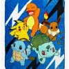 New 🧨 Pokemon Group Throw Blanket 🧨