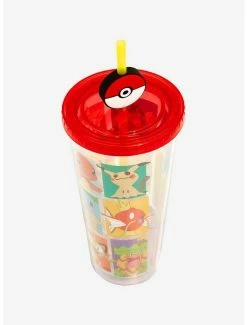 Cheap 🛒 Pokemon Grid Poke Ball Topper Acrylic Travel Cup 👏 -Furniture Outlet Store 18705851 av2