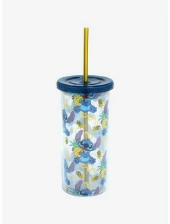 Hot Sale 👏 Disney Lilo & Stitch Pineapple Acrylic Travel Cup 😍