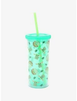 Cheap ✨ Star Wars The Mandalorian Grogu & Frog Acrylic Travel Cup 👏