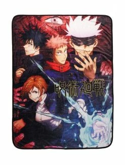 Best deal 👍 Jujutsu Kaisen Group Throw Blanket 🔔