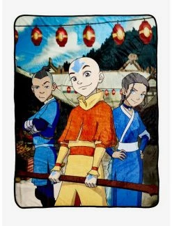 Wholesale 🛒 Avatar: The Last Airbender Group Throw Blanket 🌟