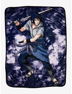 Budget 🛒 Naruto Shippuden Sasuke Purple Wash Throw Blanket 😍