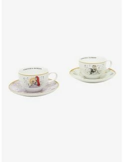 New ✨ The Nightmare Before 🎄 Christmas Jack & Sally Teacup & Saucer Set 👍