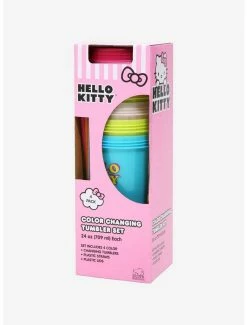 Best Sale ⭐ Hello Kitty Color-Changing Acrylic Travel Cup Set 🎁 -Furniture Outlet Store 18747577 av2