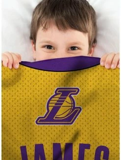 Buy 🤩 NBA Los Angeles Lakers LeBron James Plush Throw 💯 -Furniture Outlet Store 18749887 av2
