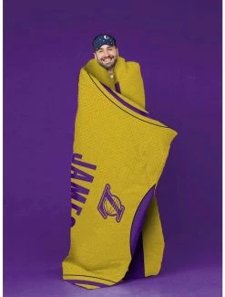 Buy 🤩 NBA Los Angeles Lakers LeBron James Plush Throw 💯 -Furniture Outlet Store 18749887 av4