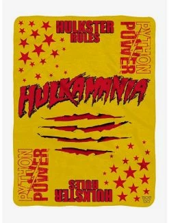 Coupon 🤩 WWE Hulk Hogan Plush Throw 👍