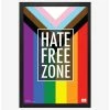Best reviews of 💯 Hate Free Zone LGBTQ + Flag Framed Poster 🔥