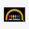Budget 💯 Love Yourself - Rainbow Framed Poster 😉
